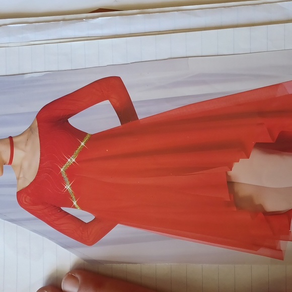 Art Stone Adult Red Lyric Dance Costume - Picture 8 of 8